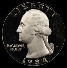 1984-s Proof Washington Quarter 25c pr70 dcam SEGS