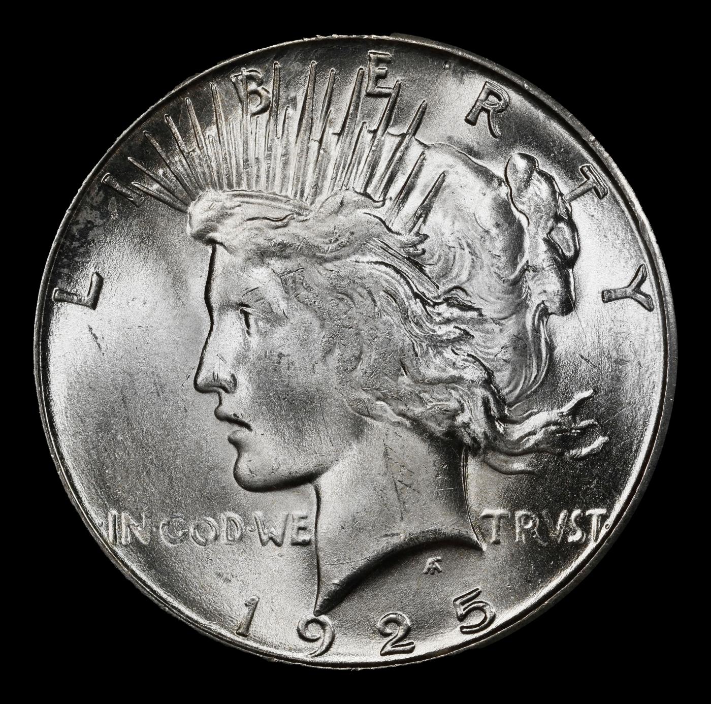 1925-s Peace Dollar $1 Grades ms64