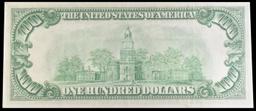 1928A $100 Green Seal Federal Reserve Note "Redeemable In Gold" Grades au55