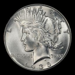 1935-s Peace Dollar $1 ms65 SEGS