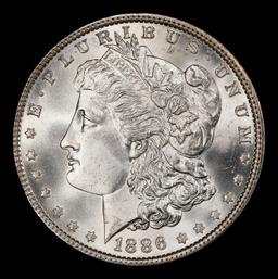 1886-p Morgan Dollar $1 ms66+ SEGS