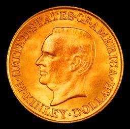 1916 McKinley Gold Commem Dollar Near Top Pop! 1 ms67 SEGS