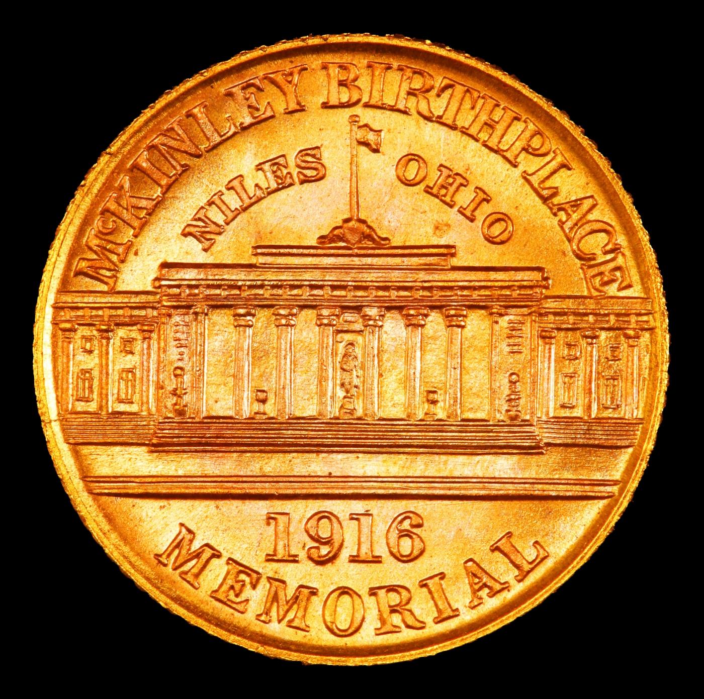 1916 McKinley Gold Commem Dollar Near Top Pop! 1 ms67 SEGS