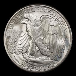 1941-p Walking Liberty Half Dollar Near Top Pop 50c ms67+ SEGS