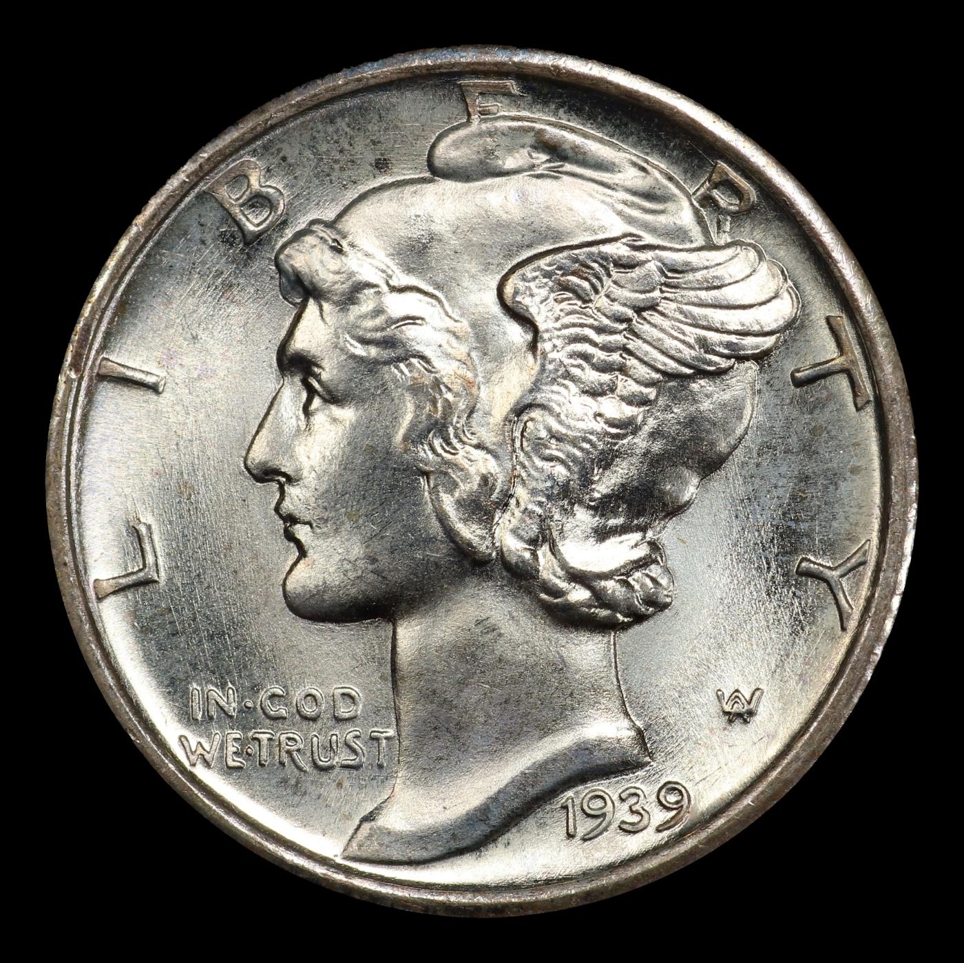 1939-d Mercury Dime Near Top Pop! 10c ms68+ FSB SEGS