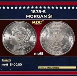 1878-s Morgan Dollar $1 Grades GEM Unc