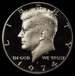 1974-s Proof Kennedy Half Dollar 50c pr70 dcam SEGS