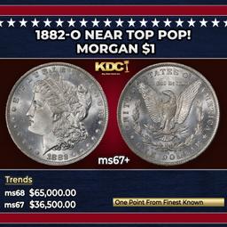 1882-o Morgan Dollar Near Top Pop! $1 ms67+ SEGS