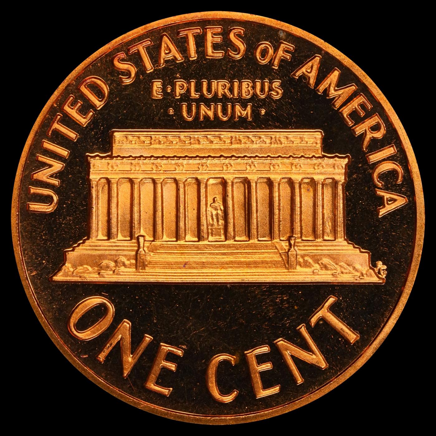 1970-s Lg Date Proof Lincoln Cent 1c pr69 rd dcam SEGS