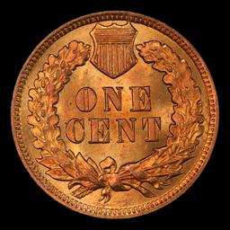 1901 Indian Cent Near Top Pop! 1c ms66+ rd SEGS