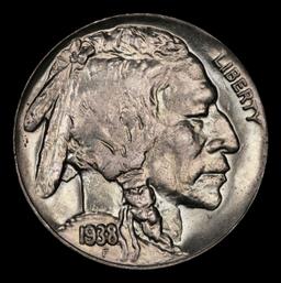1938-d/s Buffalo Nickel 5c Grades ms65