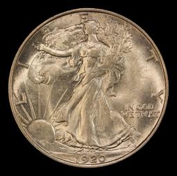 1920-p Walking Liberty Half Dollar 50c ms65 SEGS