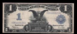 1899 $1 large size Silver Certificate "Black Eagle" Grades vf++ Signatures Speelman/White
