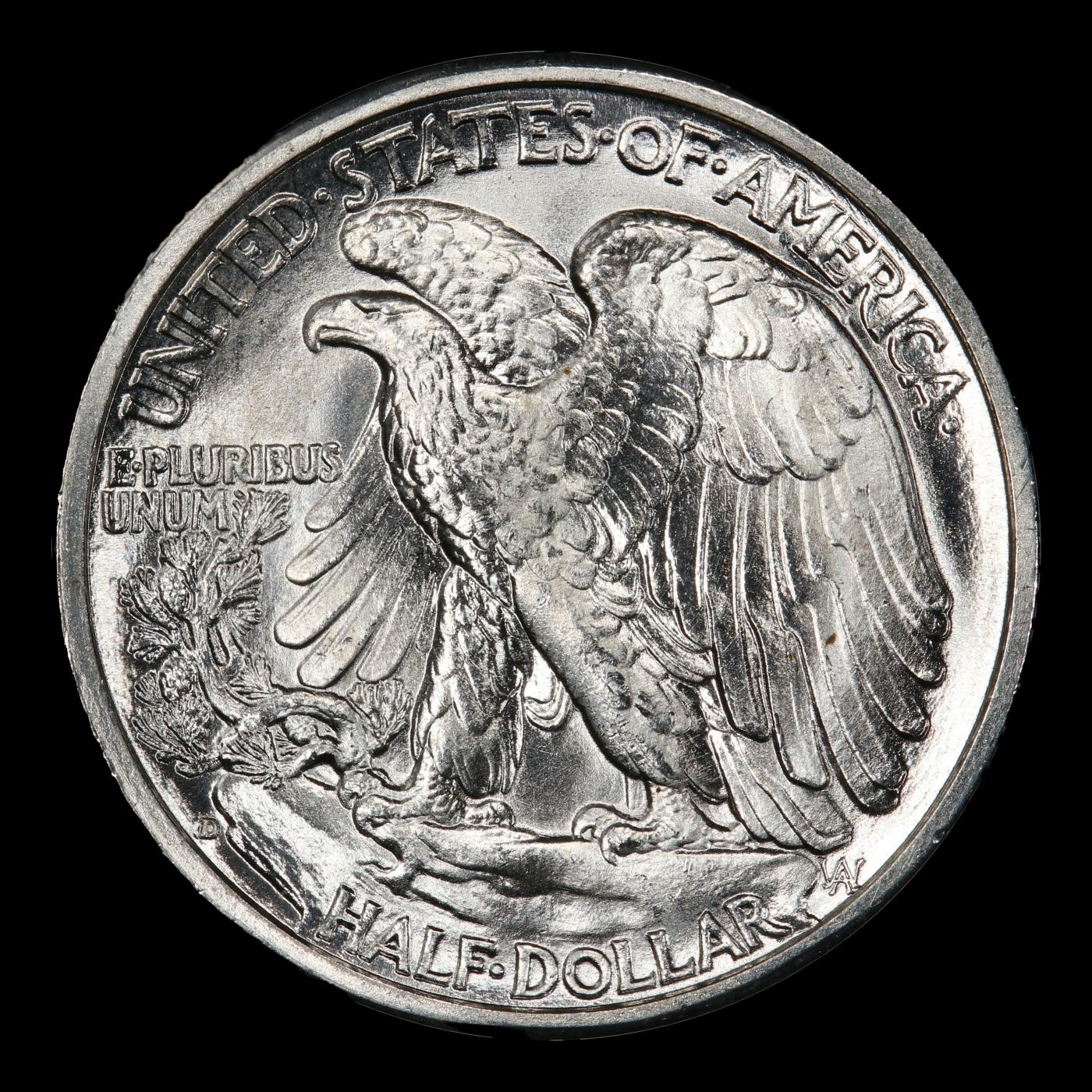 1941-d Walking Liberty Half Dollar 50c Grades ms66