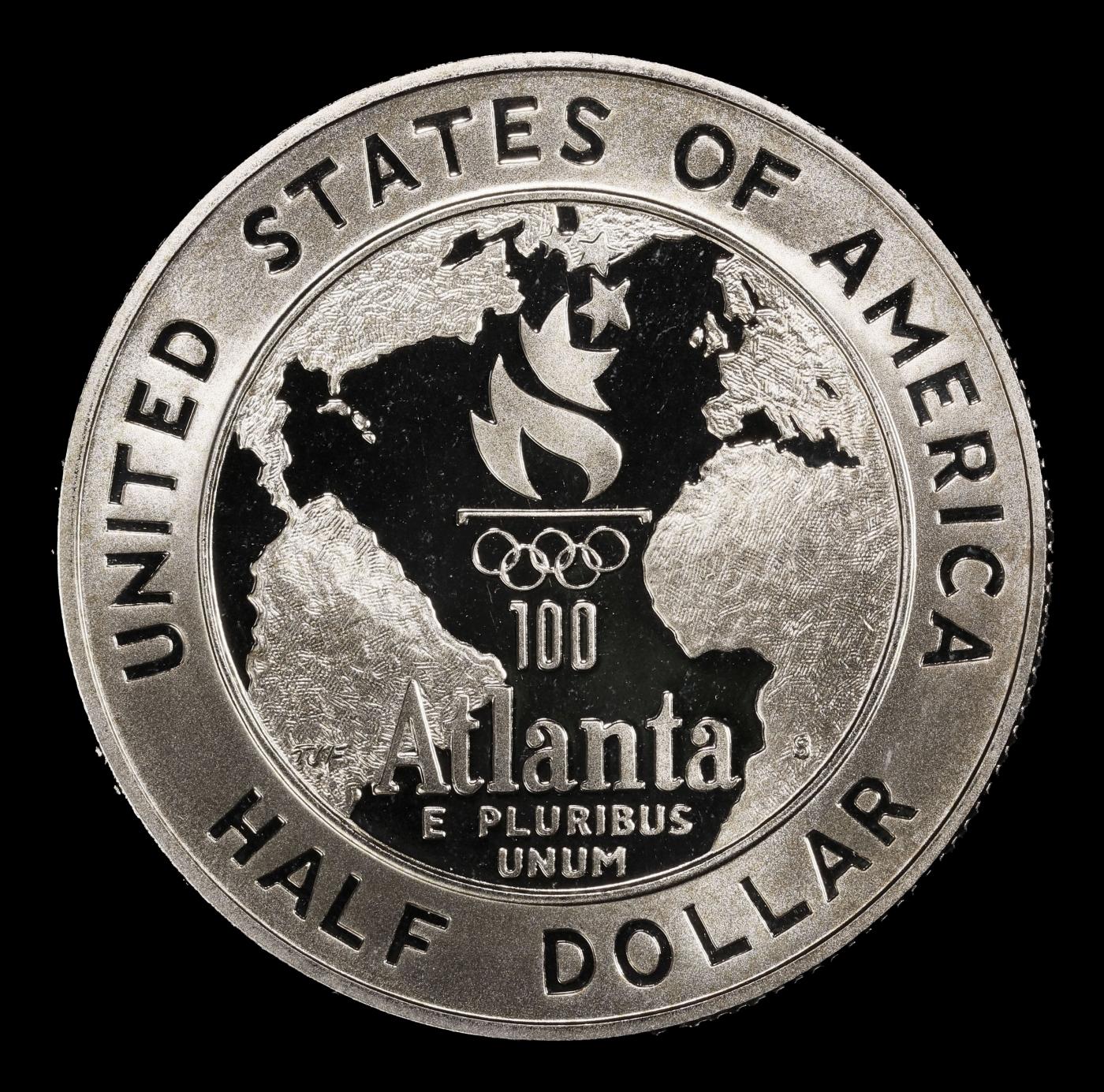 1995-s Olympics Basketball Proof Modern Commem Half Dollar 50c pr70 dcam SEGS