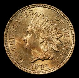 1862 Indian Cent Near Top Pop 1c ms67 SEGS