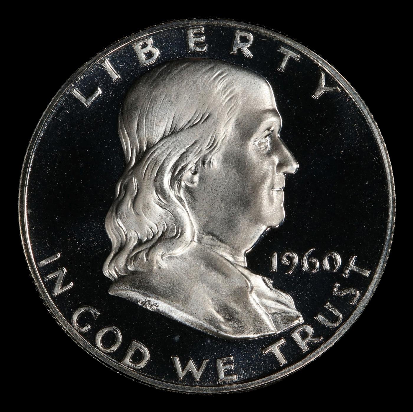 1960 Proof Franklin Half Dollar TOP POP! 50c pr69 DCAM SEGS