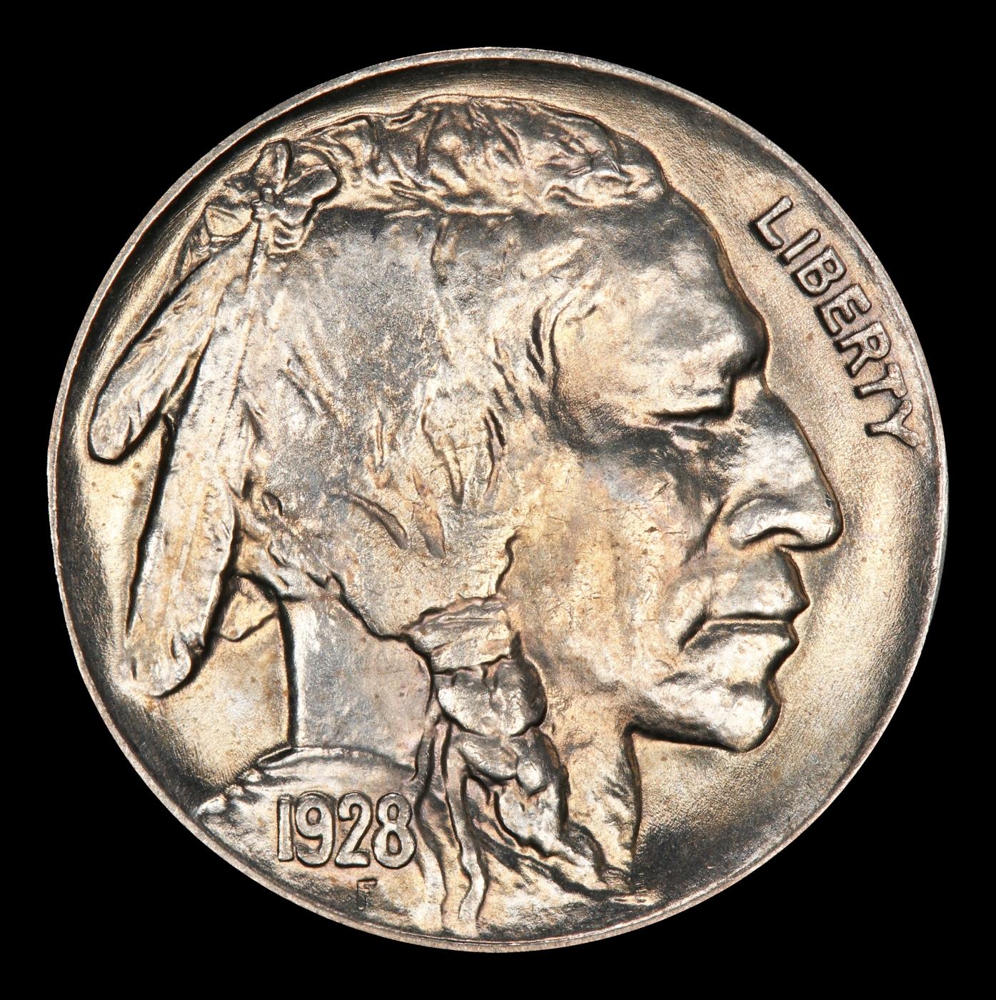 1928-p Buffalo Nickel 5c Grades GEM+ Unc