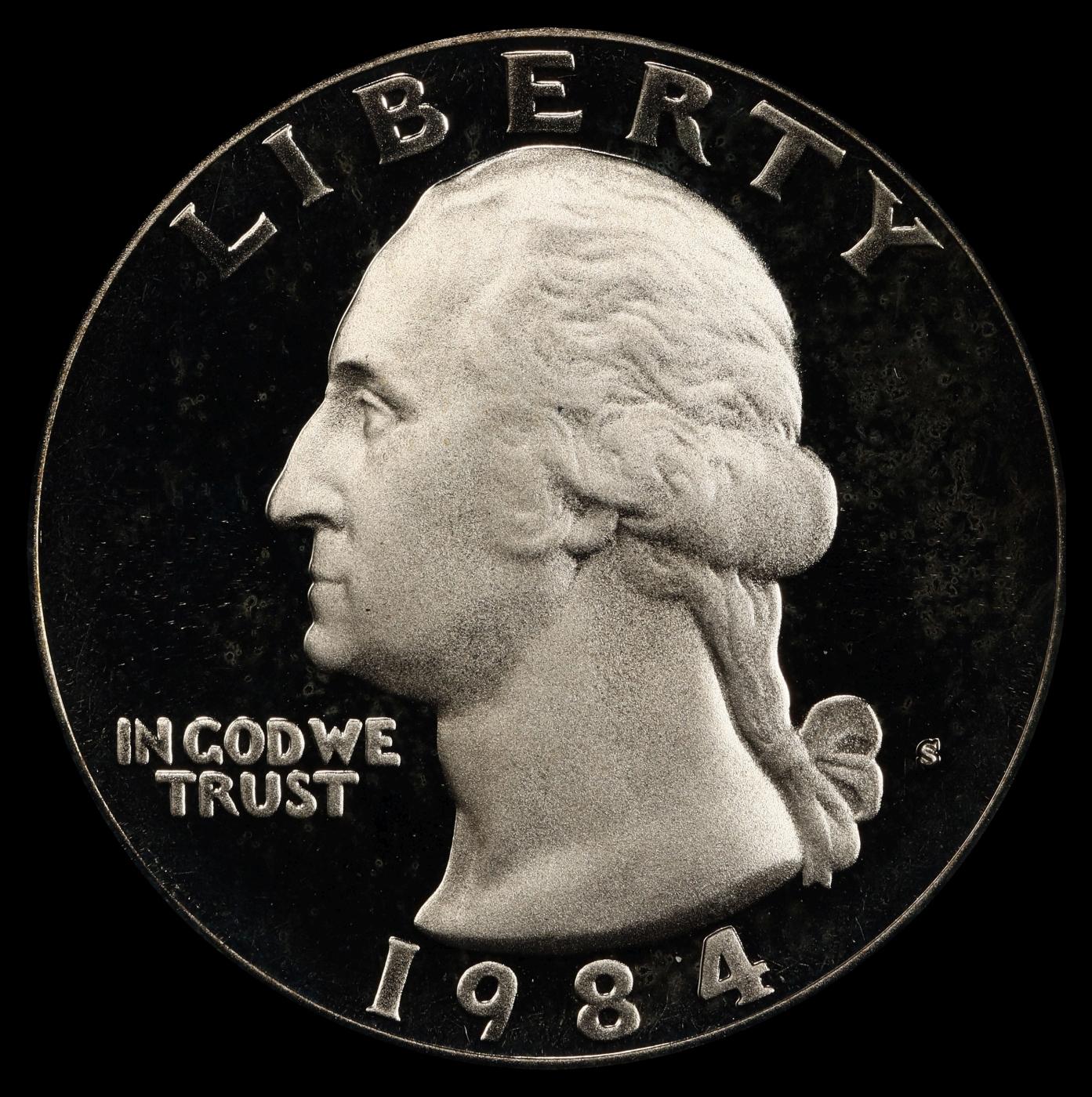 1984-s Proof Washington Quarter 25c pr70 dcam SEGS