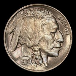 1916-s Buffalo Nickel 5c ms65+ SEGS