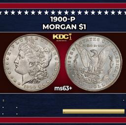 1900-p Morgan Dollar $1 Grades Select+ Unc