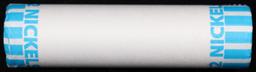BU Shotgun Jefferson 5c roll, 1974-p 40 pcs Bank $2 Nickel Wrapper