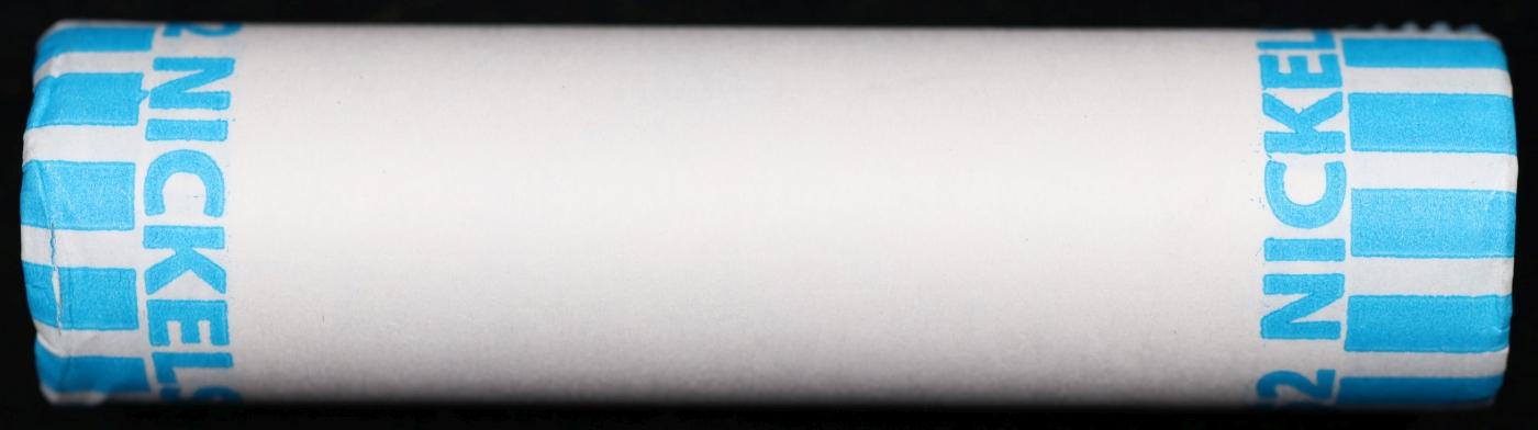 BU Shotgun Jefferson 5c roll, 1974-p 40 pcs Bank $2 Nickel Wrapper