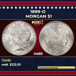 1899-o Morgan Dollar $1 Grades GEM Unc