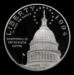 1994-S Capitol Proof Modern Commem Dollar $1 pr70 dcam SEGS