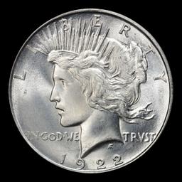 1922-d Peace Dollar Near Top Pop $1 ms66+ SEGS