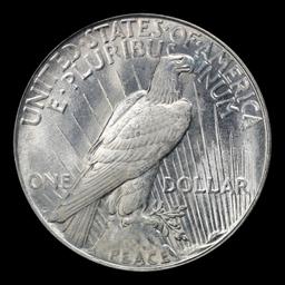 1922-d Peace Dollar Near Top Pop $1 ms66+ SEGS