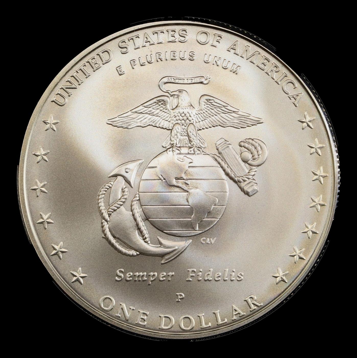 2005-P Marines Modern Commem Dollar $1 ms70 SEGS