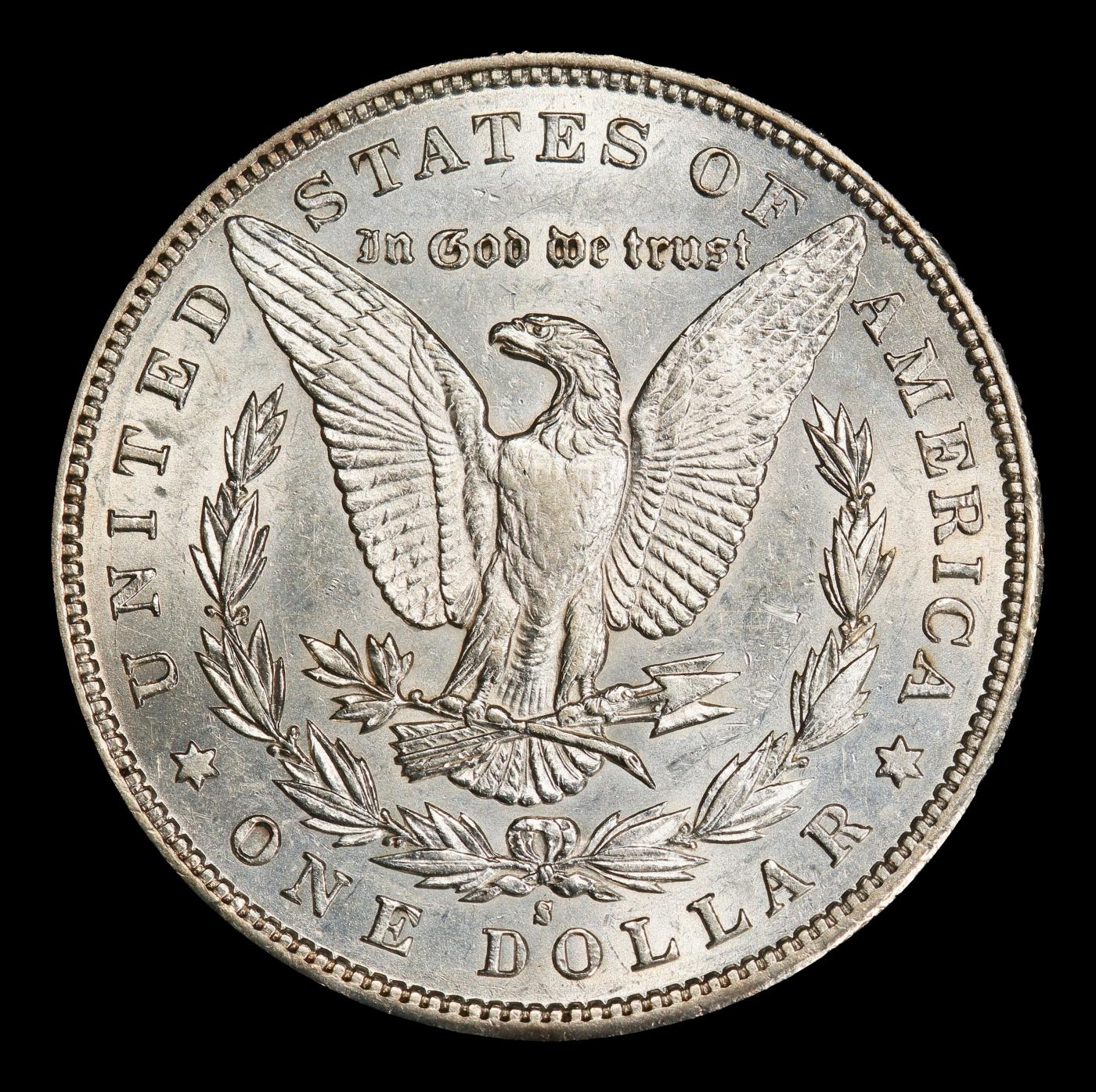 1892-s Morgan Dollar $1 au58+ SEGS