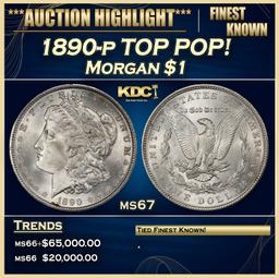 1890-p Morgan Dollar TOP POP! $1 ms67 SEGS