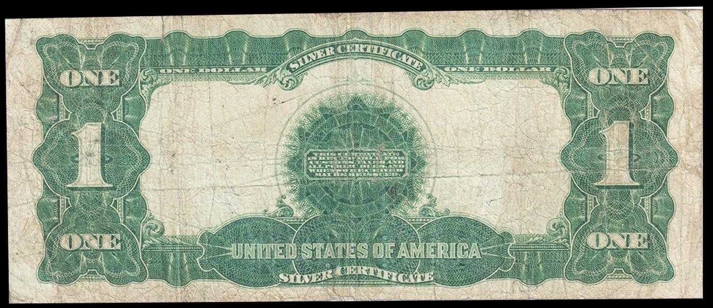 1899 $1 large size Silver Certificate "Black Eagle" Grades vf+ Signatures Napier/Thompson
