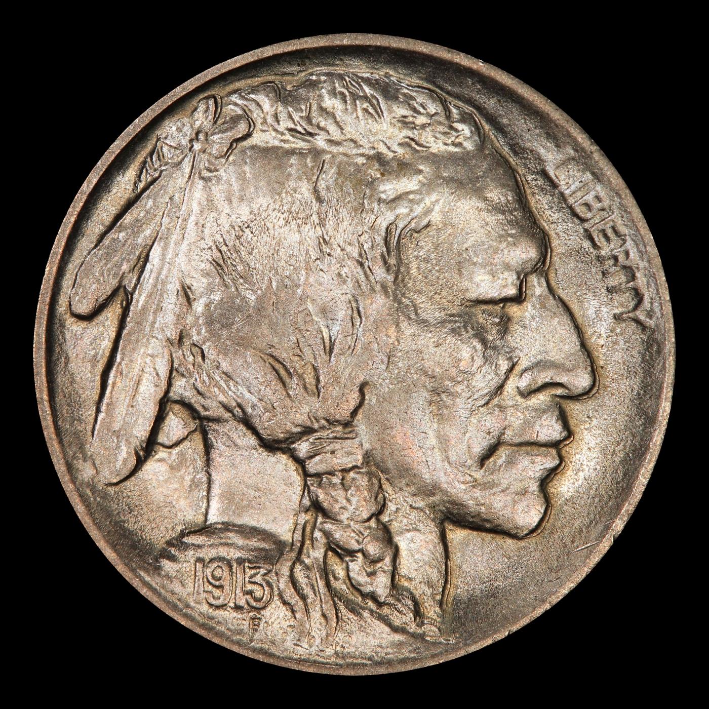 1913-p Ty I Buffalo Nickel 5c Grades ms66+