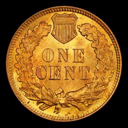 1907 Indian Cent . 1c Grades ms64 rd