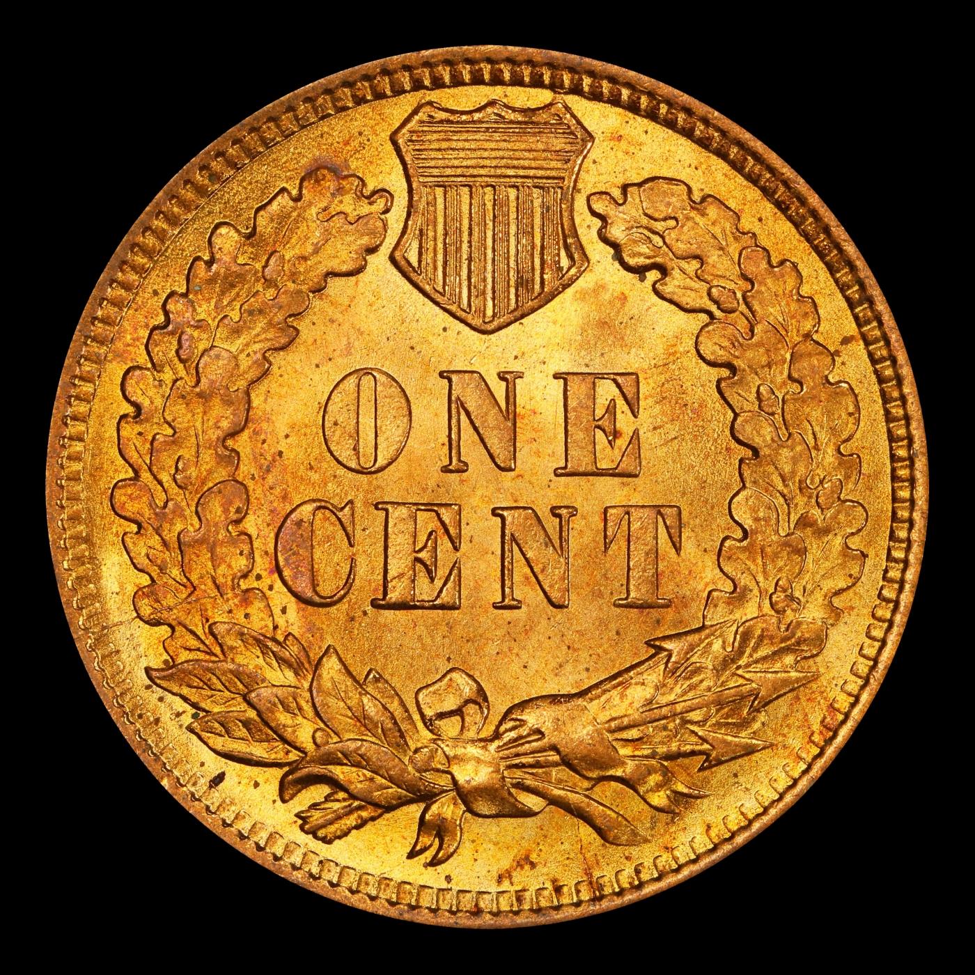1907 Indian Cent . 1c Grades ms64 rd