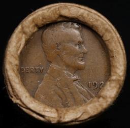 Lincoln Wheat Cent 1c Mixed Roll Orig Brandt McDonalds Wrapper, 1921-s end, Wheat other end