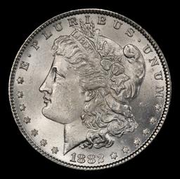 1882-p Morgan Dollar $1 Grades ms63+