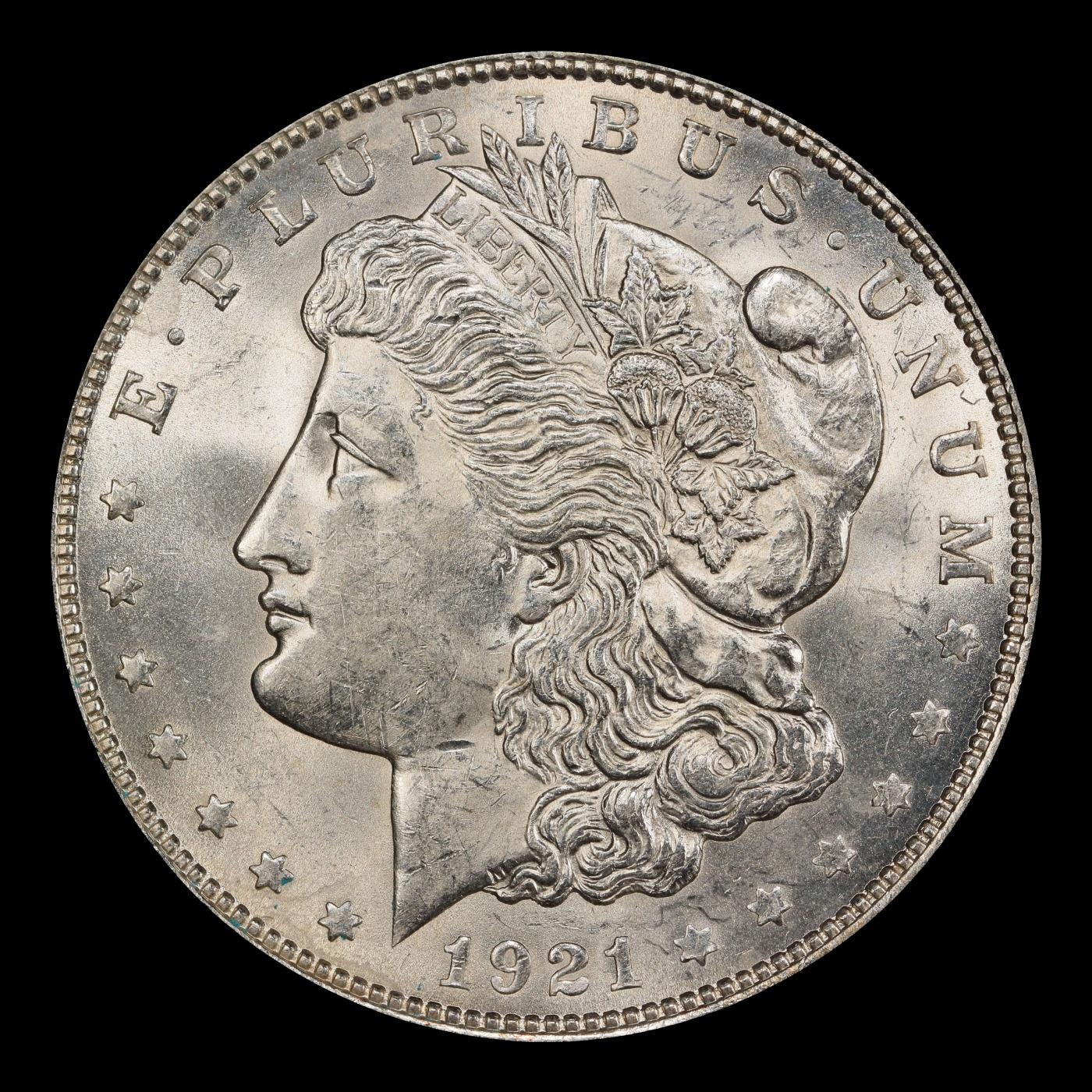 1921-p Morgan Dollar $1 Grades ms62