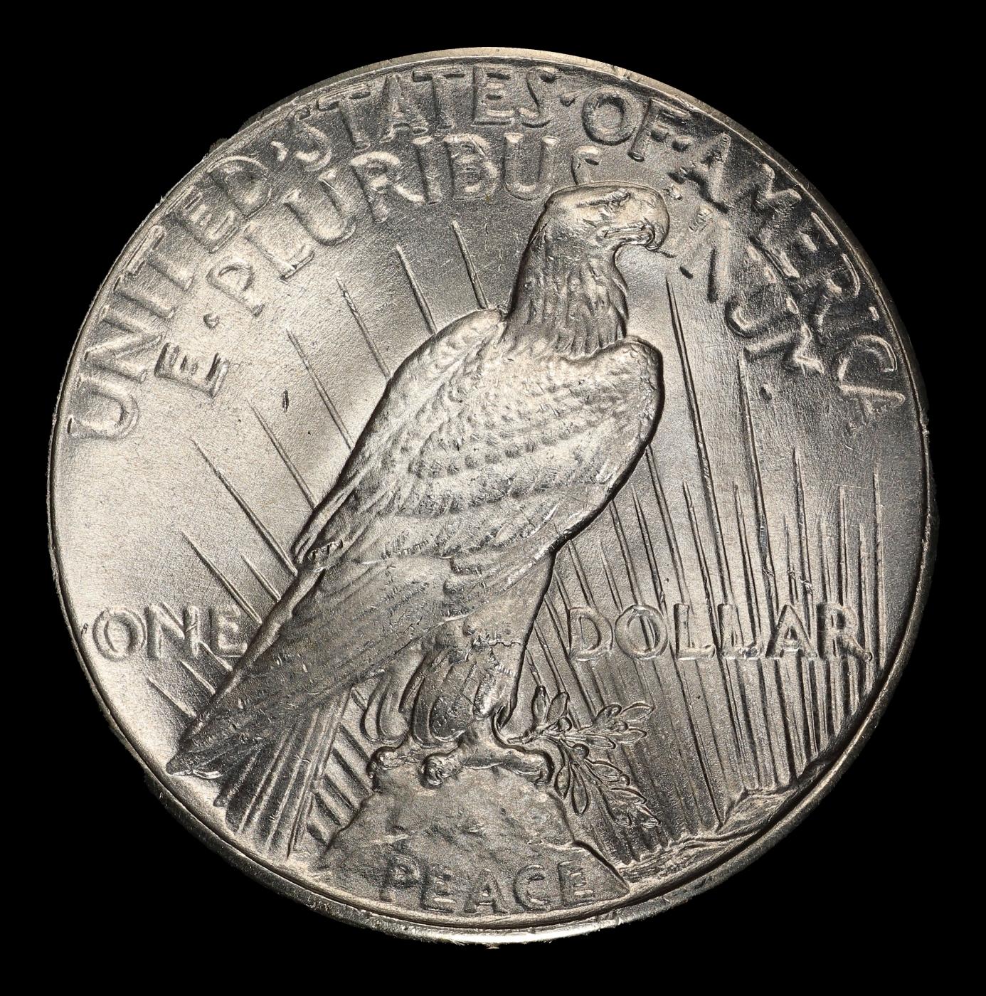 1927-p Peace Dollar Near Top Pop $1 ms65+ SEGS
