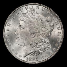 1882-p Morgan Dollar $1 Grades ms63+