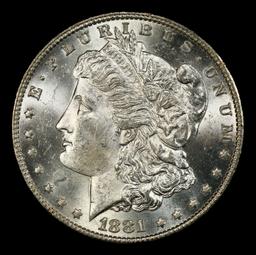 1881-o Morgan Dollar $1 Grades ms62+