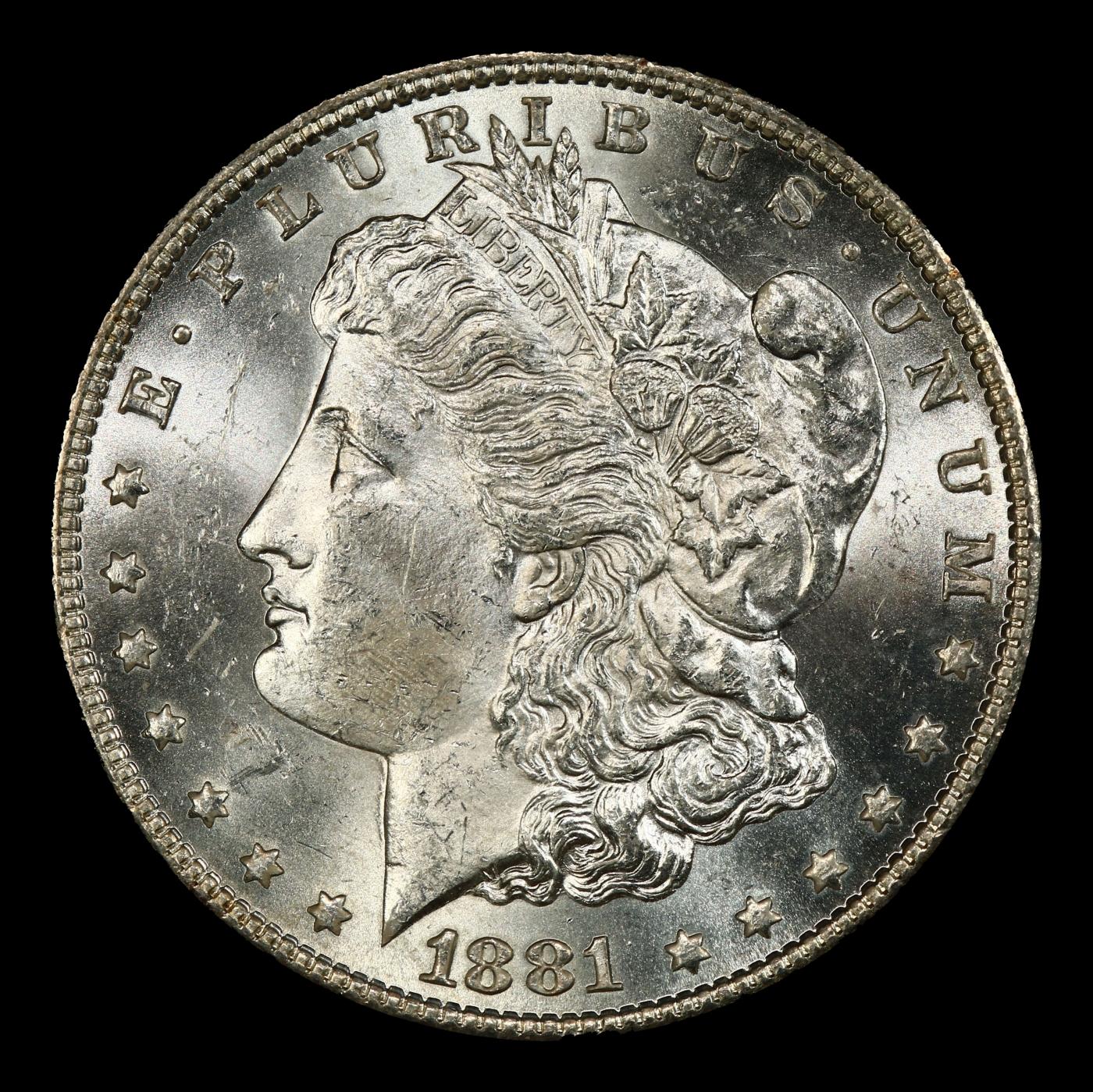 1881-o Morgan Dollar $1 Grades ms62+