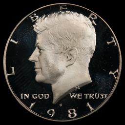 1981-s Ty 1 Proof Kennedy Half Dollar 50c pr70 dcam SEGS