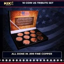 10 Copper coin United States Trtibute Set 10oz of Copper