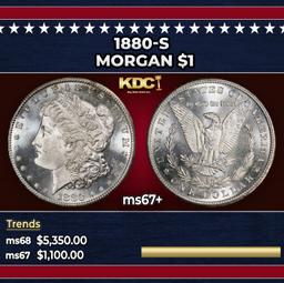 1880-s Morgan Dollar $1 ms67+ SEGS