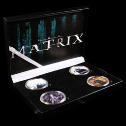 4 Coin Matrix Gold Plated Round Collection