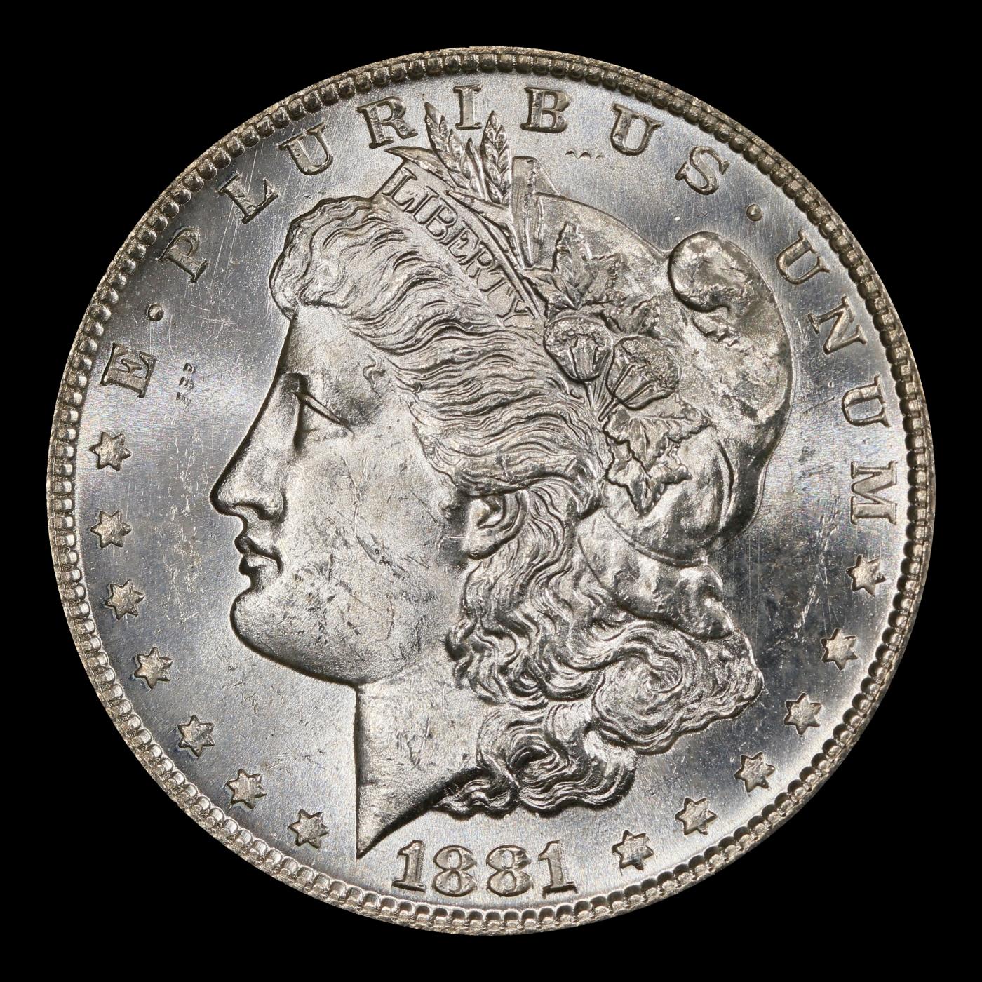 1881-s Morgan Dollar $1 Grades ms63